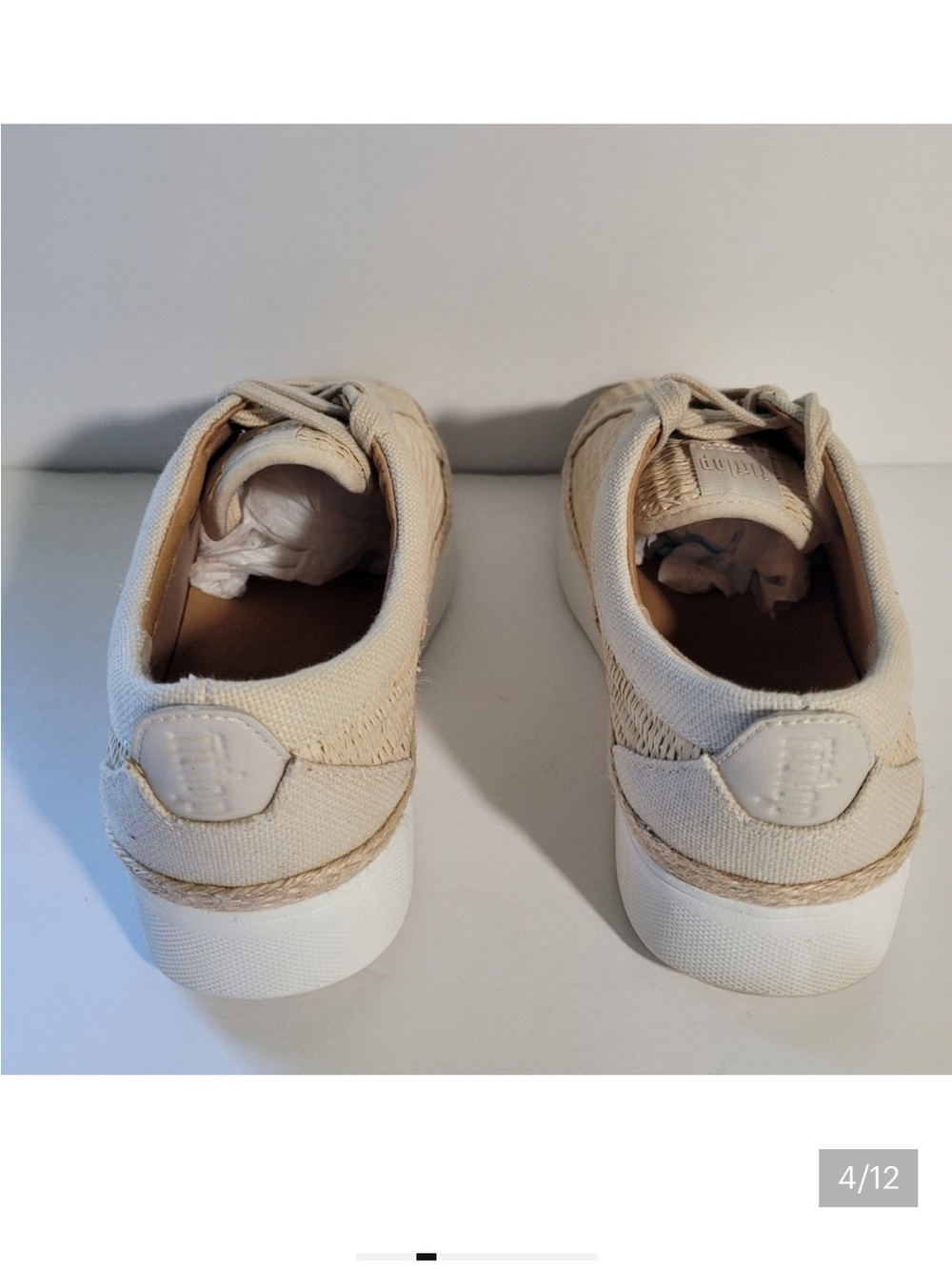 FitFlop Rally Basket Weave Sneakers Size 6.5 - Picture 4 of 6